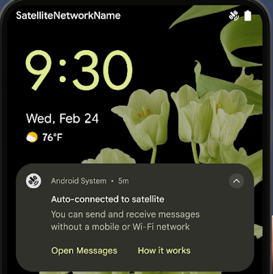 Android 15 phones now equipped to send text messages over satellite networks