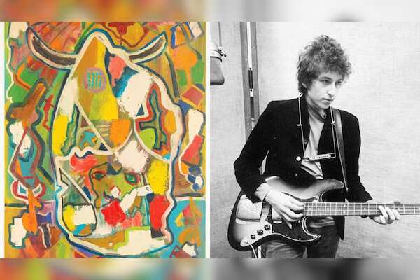 Iconic Musician Bob Dylan's Rare Abstract Painting Sells for Over $196,000 at Auction